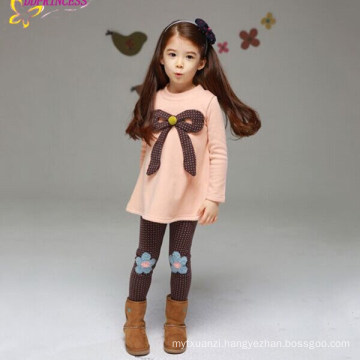 Wholesale Winter Baby Girl Skinny Tight Warm Spotted Pnanelled Pants